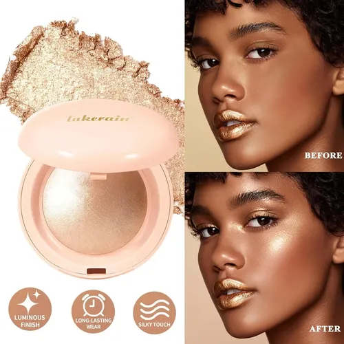 Polvo Iluminador Facial Brillante De Alta Definición