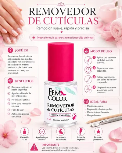 Kit Inicial Semipermanente Uñas Manicuria Fem Color