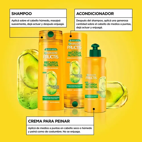 Acondicionador Garnier Fructis Recarga Nutritiva 350ml