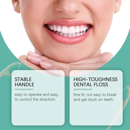 Palillos De Hilo Dental Oralhoe Para Una Limpieza Dental Dia