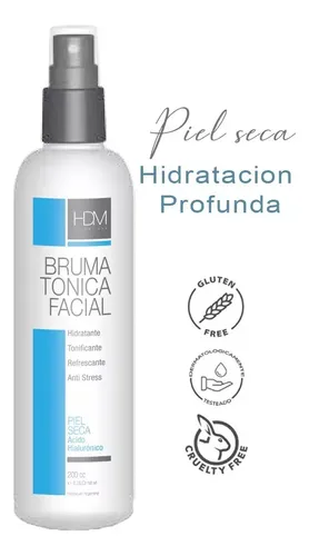 Hdm Bruma Tonica Facial Ácido Hialuronico Piel Seca X 200cc.