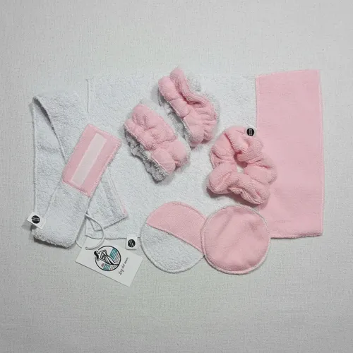 Kit Skincare X 8 Artículos Doble Tela Algodón Y Microfibra