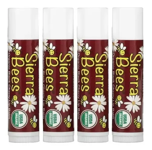 Bálsamos Labiales Protectores 4 Unid Paquete Sierra = Carmex Sabor Cereza negra