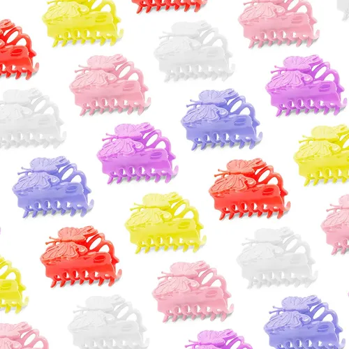 Broche Iko Shop Mariposa Plástico Pastel Pack 12 Unidades Clip Pelo