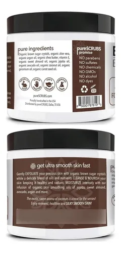Exfoliante Corporal Purescrubs Coco 473ml Orgánico