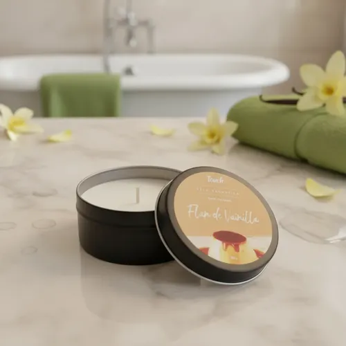 Velas Para Masajes Aromaticos Different Touch 30g Fragancia Flan de Vainilla Tipo de envase Lata