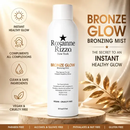 Spray Bronceador Roxanne Rizzo Bronze Glow 177 Ml Pack X3
