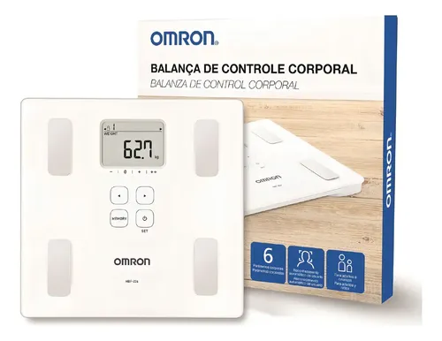 Balanza Personal Digital Baño Omron Calcula Masa Corporal Hbf-226