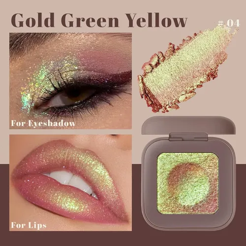 Paleta Duocromática Holográfica Gold Green