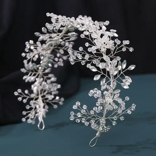 Tocado De Novia Con Pedrería, Accesorios Para El Cabello, Ti