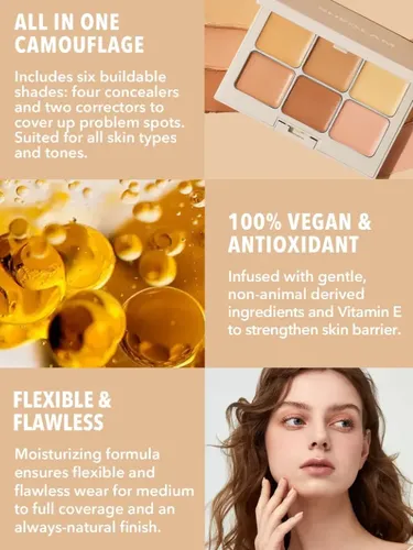 Corrector Sheglam Paleta Con 6 Tonos
