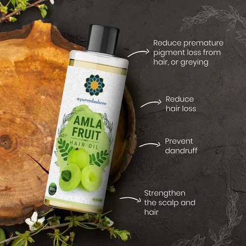 Aceite De Amla Ayurvedashree Para Crecimiento Capilar Con Bh