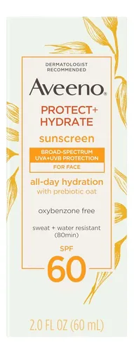 Aveeno Protector Solar Facial Spf 60 59 Ml Piel Sensible