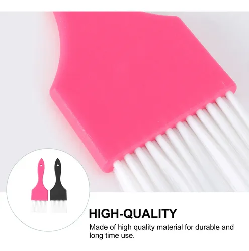 Cepillos Peines Para Teñir Cabello Negro Rosa 2 Pzas