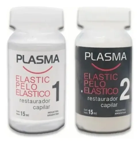 Ampollas Plasma Elastic Keratina Ginseng Paso 1 Y 2