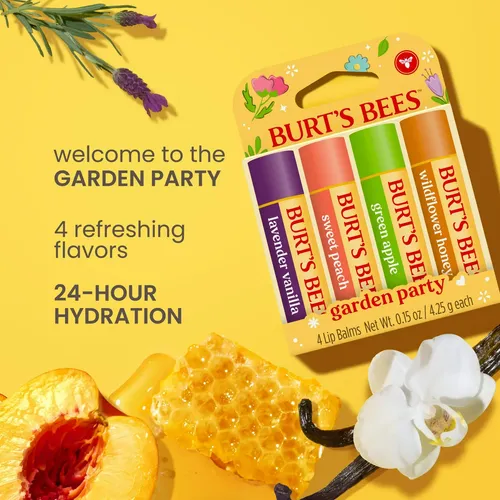 Burt’s Bees – Garden Party Balsamos Labiales X4