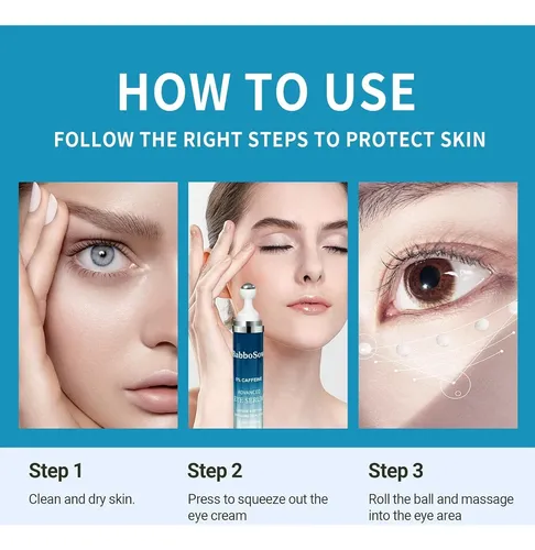 Corrector De Ojeras Masculino Con Rodillo Frío 360°