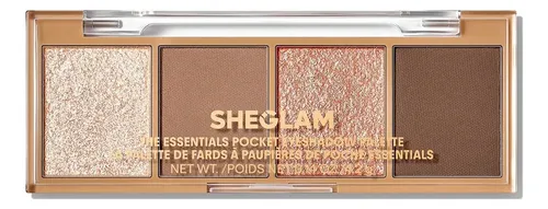 Paleta de Sombras para Ojos Sheglam The Essentials, Tono Confident con 4 Tonos Brillantes