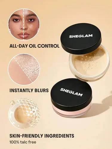 Sheglam Baked Glow Fixative Powder Radiant Finish – Deep Brown