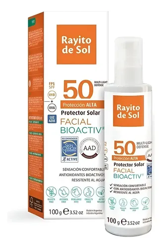 Rayito De Sol Protector Solar Facial Fps 50 100g Local