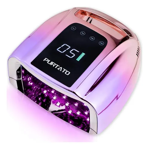 Lámpara Uv Led Purtato 96w Inalámbrica Gradiente Púrpura