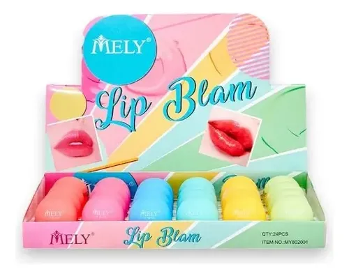 Balsamo Labial Hidratante Mely Suave Tonalidad Rosada