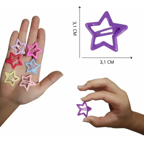 50pcsy2k Dopamina Estrella Horquilla Bb Clip Accesorios For Multi-colored