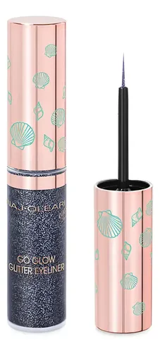 Delineador de Ojos Naj Oleari Go Glow Glitter en Gel, Color Midnight Wave