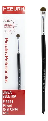 Brocha de ojos Heburn Ovalada Cerdas Naturales Negra Modelo 5444