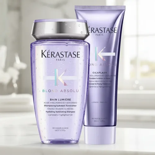 Kit Shampoo Lumiere + Cicaflash Kérastase Blond Absolu
