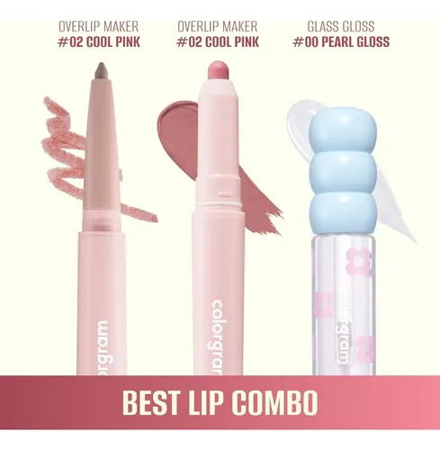 Delineador Labial Colorgram 02 Rosa Frío Mate Voluminizador