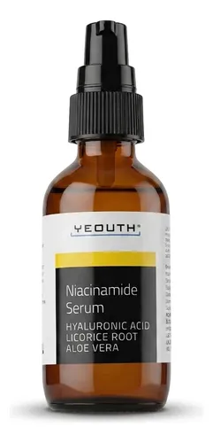 Sérum De Niacinamida 10% Con Ácido Hialurónico Yeouth, 2 Onz Día/noche