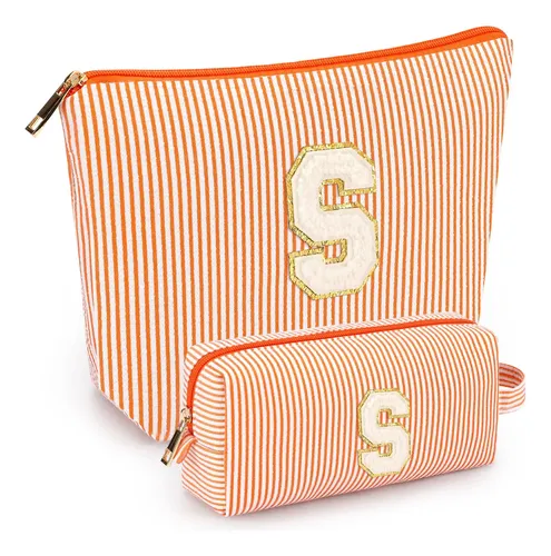 Set De Bolsas De Maquillaje Mibasies Orange S Para Mujeres Y