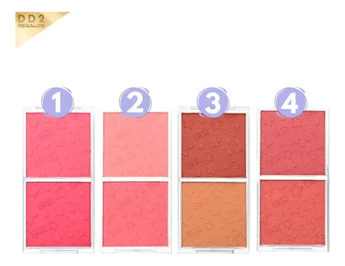 Paleta De Rubor Duo Blush Dos Colores Glow Ribes Skora