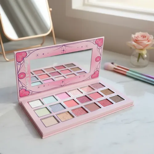 Paleta De Maquillaje 18 Tonos Sombras Para Ojos Con Espejo