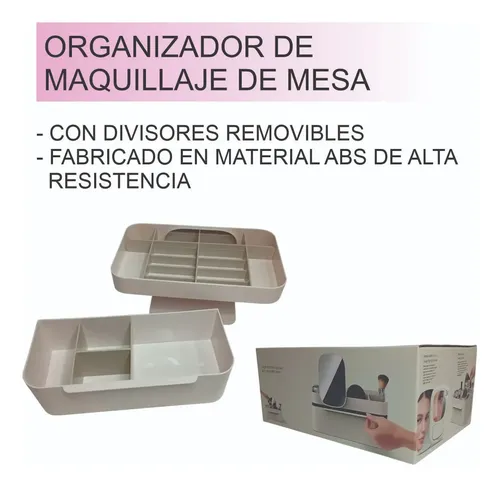 Organizador Mesa Maquillaje Manicuria Escritorio Plastico E