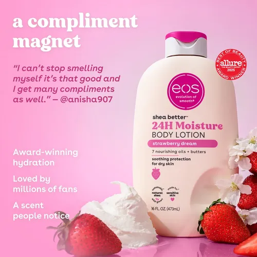 Crema Corporal Eos Shea Better Strawberry Dream 473ml