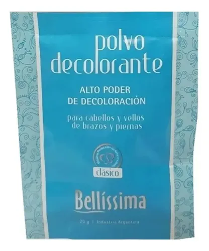 3 Sobres Polvo Decolorante Bellissima Clasico Color 20 Gr
