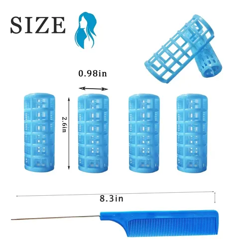 Ulifebetter Juego De 20 Rulos Plásticos Para El Cabello