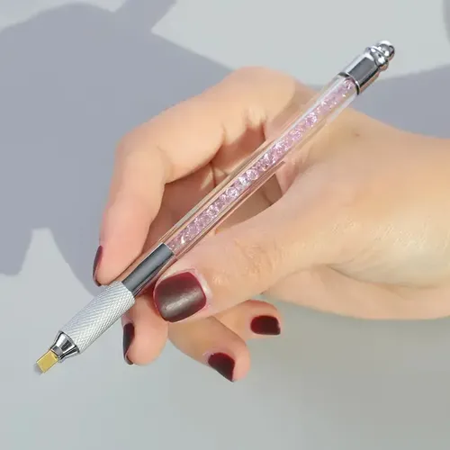 Lápiz Doble Tebori Para Microblading Cejas