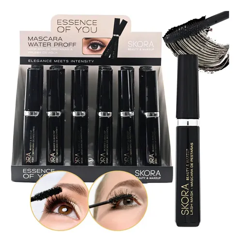Rímel Máscara De Pestañas Skora Essence Of You Waterproof Color Negro