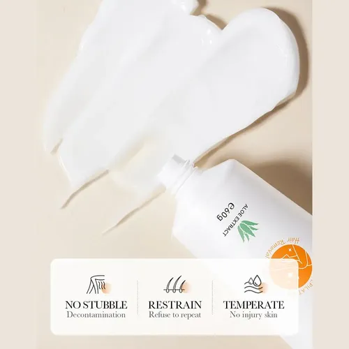 Crema Depilatoria Suave Con Extracto De Aloe Vera Que Suaviz