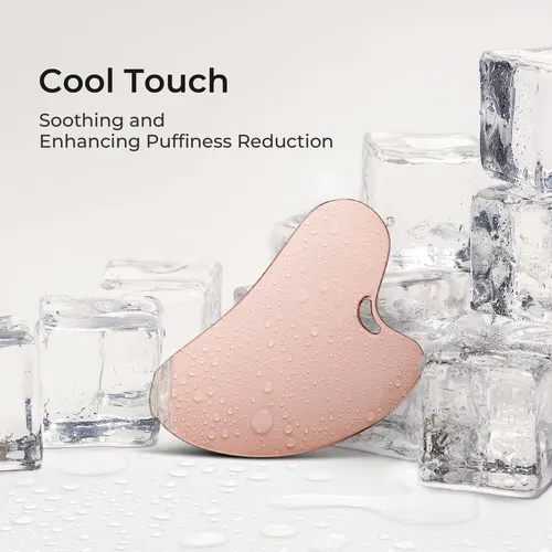 Gua Sha Metal Facial Masajeador Rose Gold Para Cuidado