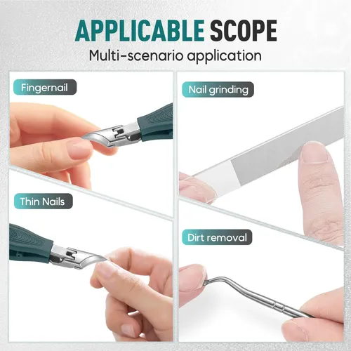 Wide Jaw Opening Anti Splash Slanted Nail Clipper, Upgrade