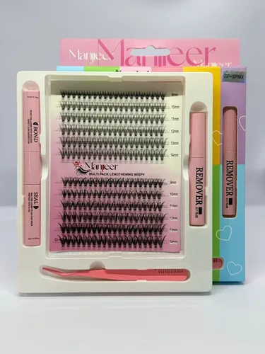 Set Pestañas Postizas Wispy 20+30p 9-14mm Adhesivo Removedor