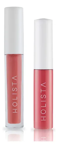 Holista Lips & Cheeks Duo (rubor Liquido + Gloss) Soft Pink – Coral Pink