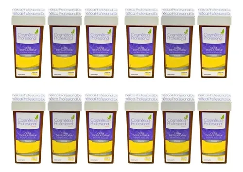 Kit X12 Ceras Roll On Clásica Miel Cosmetica Profesional