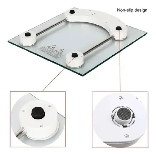 Balanza De Baño Corporal Digital 180kg Vidrio Estilo Moderno
