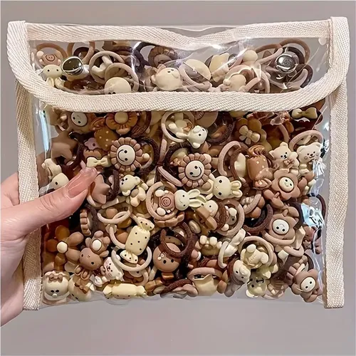 30 Cintas Elásticas Para El Cabello Con Bonitos Diseños De D
