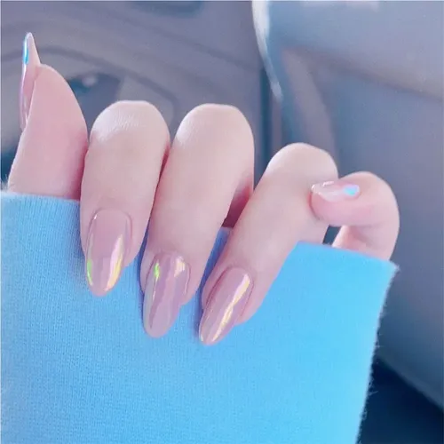 Uñas Postizas Aurora Pink Con Punta Afilada